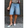 imageCicy Bell Womens Summer High Waisted Jeans Shorts Casual Wide Leg Bermuda Jorts Baggy Denim Shorts with PocketsSky Blue