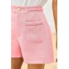 imageCicy Bell Womens Tweed Summer Shorts High Waisted Wide Leg Casual Dressy Shorts with Front Pocket Watermelon Red