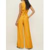 imageCicy Bell Womens Vest Sets Summer 2 Piece Outfits Button Crop Blazer Vest and Wide Leg Pant SuitsApricot Yellow