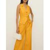 imageCicy Bell Womens Vest Sets Summer 2 Piece Outfits Button Crop Blazer Vest and Wide Leg Pant SuitsApricot Yellow