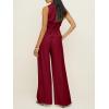 imageCicy Bell Womens Vest Sets Summer 2 Piece Outfits Button Crop Blazer Vest and Wide Leg Pant SuitsBurgundy