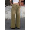 imageCicy Bell Womens Wide Leg Baggy Jeans High Waisted Boyfriend Loose Denim Pants with PocketsArmy Green
