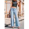 imageCicy Bell Womens Wide Leg Baggy Jeans High Waisted Boyfriend Loose Denim Pants with PocketsBaby Blue