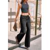 imageCicy Bell Womens Wide Leg Baggy Jeans High Waisted Boyfriend Loose Denim Pants with PocketsBlack