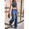 imageCicy Bell Womens Wide Leg Baggy Jeans High Waisted Boyfriend Loose Denim Pants with PocketsBlue
