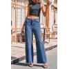 imageCicy Bell Womens Wide Leg Baggy Jeans High Waisted Boyfriend Loose Denim Pants with PocketsBlue