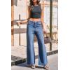 imageCicy Bell Womens Wide Leg Baggy Jeans High Waisted Boyfriend Loose Denim Pants with PocketsLight Blue