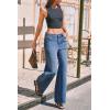 imageCicy Bell Womens Wide Leg Baggy Jeans High Waisted Boyfriend Loose Denim Pants with PocketsLight Blue