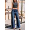 imageCicy Bell Womens Wide Leg Baggy Jeans High Waisted Boyfriend Loose Denim Pants with PocketsNavy