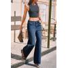 imageCicy Bell Womens Wide Leg Baggy Jeans High Waisted Boyfriend Loose Denim Pants with PocketsNavy