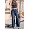 imageCicy Bell Womens Wide Leg Baggy Jeans High Waisted Boyfriend Loose Denim Pants with PocketsNavy