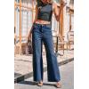 imageCicy Bell Womens Wide Leg Baggy Jeans High Waisted Boyfriend Loose Denim Pants with PocketsNavy
