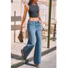 imageCicy Bell Womens Wide Leg Baggy Jeans High Waisted Boyfriend Loose Denim Pants with PocketsWash Blue