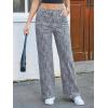 imageCicy Bell Womens Wide Leg Jeans High Waisted Baggy Stretchy Front Seam Denim Pants with PocketsWhite Leopard Print
