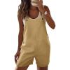 imageCicy Bell Womens Summer Loose Overalls Shorts Casual Cotton Adjustable Straps Open Back Shortalls Vacation Outfits