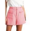 imageCicy Bell Womens Tweed Summer Shorts High Waisted Wide Leg Casual Dressy Shorts with Front Pocket Watermelon Red