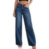 imageCicy Bell Womens Wide Leg Baggy Jeans High Waisted Boyfriend Loose Denim Pants with PocketsNavy