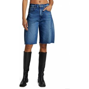 imageCicy Bell Womens Summer High Waisted Jeans Shorts Casual Wide Leg Bermuda Jorts Baggy Denim Shorts with PocketsNavy