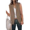 imageCicy Bell Womens Casual Blazer Short Sleeve Lapel Open Front Work Office Suit JacketZkhaki