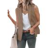 imageCicy Bell Womens Casual Blazer Short Sleeve Lapel Open Front Work Office Suit JacketZkhaki