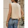 imageCicy Bell Womens Casual Cropped Tank Tops Summer Crew Neck Sleeveless Boxy Shirts Workout Basic TeesApricot