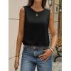 imageCicy Bell Womens Casual Cropped Tank Tops Summer Crew Neck Sleeveless Boxy Shirts Workout Basic TeesBlack