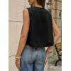 imageCicy Bell Womens Casual Cropped Tank Tops Summer Crew Neck Sleeveless Boxy Shirts Workout Basic TeesBlack