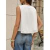 imageCicy Bell Womens Casual Cropped Tank Tops Summer Crew Neck Sleeveless Boxy Shirts Workout Basic TeesWhite