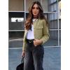 imageCicy Bell Womens Cropped Tweed Blazers Jacket Collarless Button Down Business Casual Winter Coats 2026 Spring OutfitsLight Green