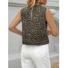 imageCicy Bell Womens Denim Tank Tops Crew Neck Summer Casual Sleeveless Shirts Cropped Loose Fit Jean VestsLeopard Print