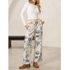 imageCicy Bell Womens Floral Baggy Wide Leg Jeans Casual High Waisted Boyfriend Vintage Boho Denim Pants with Pockets