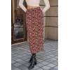 imageCicy Bell Womens Floral Boho Mesh Midi Skirt Elastic High Waisted Flowy Summer Casual Vintage Long SkirtsCoffee