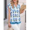 imageCicy Bell Womens Floral Peplum Babydoll Tops Ruffle Cap Sleeve V Neck Blouses Summer Casual Boho Flowy ShirtsBlue