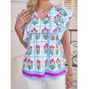 imageCicy Bell Womens Floral Peplum Babydoll Tops Ruffle Cap Sleeve V Neck Blouses Summer Casual Boho Flowy ShirtsPink