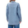 imageCicy Bell Womens Oversized Denim Shirt Jean Jacket 2026 Spring Fashion Button Down Shirts Long Sleeve Tops Trendy ShacketsWashed Blue