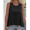 imageCicy Bell Womens Summer Flowy Tank Tops Sleeveless Crew Neck Trendy Casual Shirts Loose Fit Swing TeesBlack