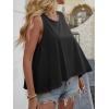 imageCicy Bell Womens Summer Flowy Tank Tops Sleeveless Crew Neck Trendy Casual Shirts Loose Fit Swing TeesBlack