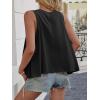 imageCicy Bell Womens Summer Flowy Tank Tops Sleeveless Crew Neck Trendy Casual Shirts Loose Fit Swing TeesBlack