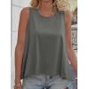 imageCicy Bell Womens Summer Flowy Tank Tops Sleeveless Crew Neck Trendy Casual Shirts Loose Fit Swing TeesDark Grey