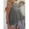 imageCicy Bell Womens Summer Flowy Tank Tops Sleeveless Crew Neck Trendy Casual Shirts Loose Fit Swing TeesDark Grey
