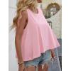 imageCicy Bell Womens Summer Flowy Tank Tops Sleeveless Crew Neck Trendy Casual Shirts Loose Fit Swing TeesPink