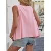 imageCicy Bell Womens Summer Flowy Tank Tops Sleeveless Crew Neck Trendy Casual Shirts Loose Fit Swing TeesPink