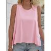 imageCicy Bell Womens Summer Flowy Tank Tops Sleeveless Crew Neck Trendy Casual Shirts Loose Fit Swing TeesPink