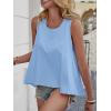 imageCicy Bell Womens Summer Flowy Tank Tops Sleeveless Crew Neck Trendy Casual Shirts Loose Fit Swing TeesSky Blue