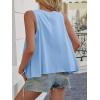 imageCicy Bell Womens Summer Flowy Tank Tops Sleeveless Crew Neck Trendy Casual Shirts Loose Fit Swing TeesSky Blue