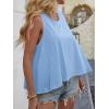 imageCicy Bell Womens Summer Flowy Tank Tops Sleeveless Crew Neck Trendy Casual Shirts Loose Fit Swing TeesSky Blue