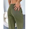 imageCicy Bell Womens Summer High Waisted Baggy Pants Casual Cotton Harem Capris Slacks with PocketsArmy Green