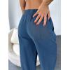 imageCicy Bell Womens Summer High Waisted Baggy Pants Casual Cotton Harem Capris Slacks with PocketsBluish Grey