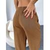 imageCicy Bell Womens Summer High Waisted Baggy Pants Casual Cotton Harem Capris Slacks with PocketsBrown