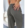 imageCicy Bell Womens Summer High Waisted Baggy Pants Casual Cotton Harem Capris Slacks with PocketsGrey